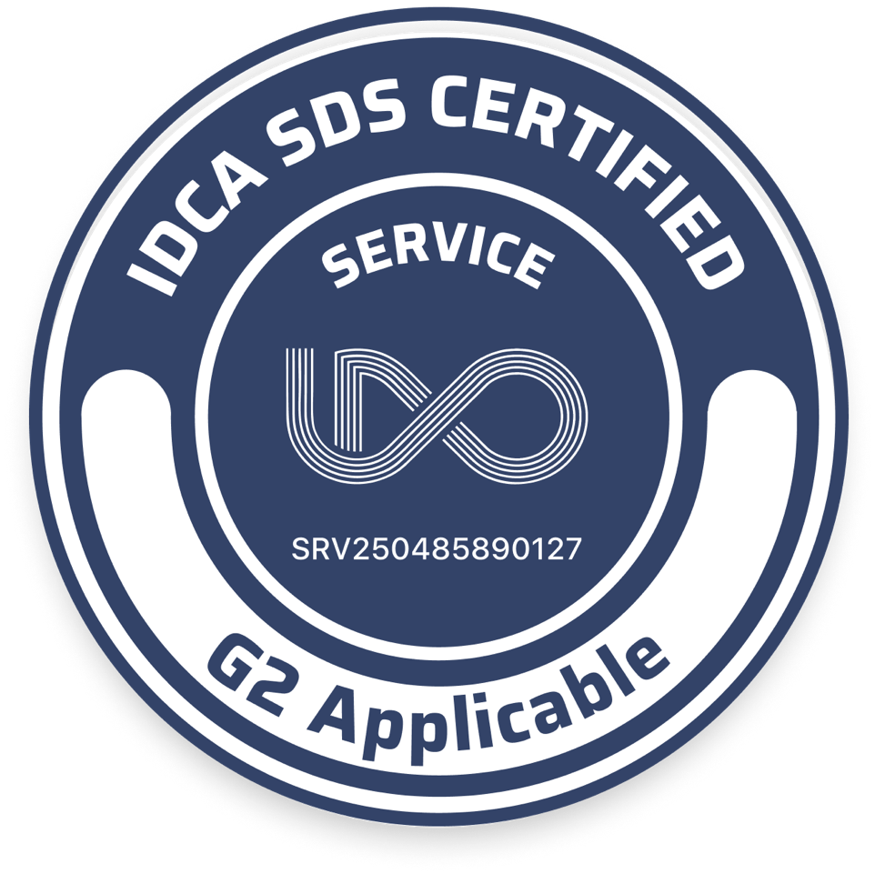 IDCA SDS Certified Badge